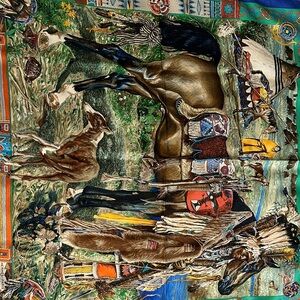 Colorful Western Themed Scarf